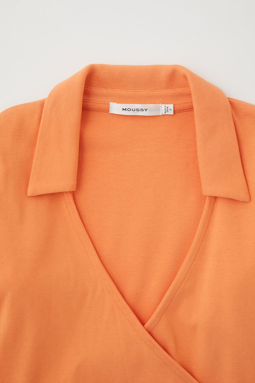 MOUSSY「CROSS OVER POLO LS トップス」|Tシャツ・カットソー|