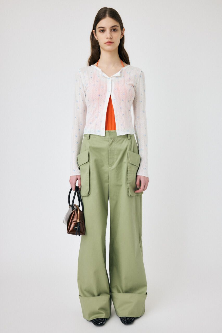 MOUSSY「PICOT CROPPED カーディガン」|Tシャツ・カットソー|