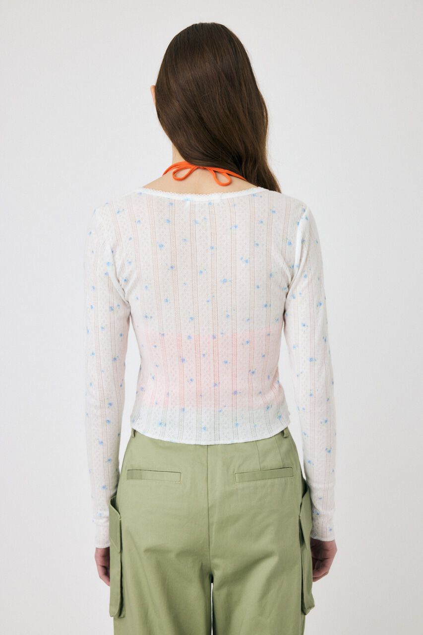 MOUSSY「PICOT CROPPED カーディガン」|Tシャツ・カットソー|