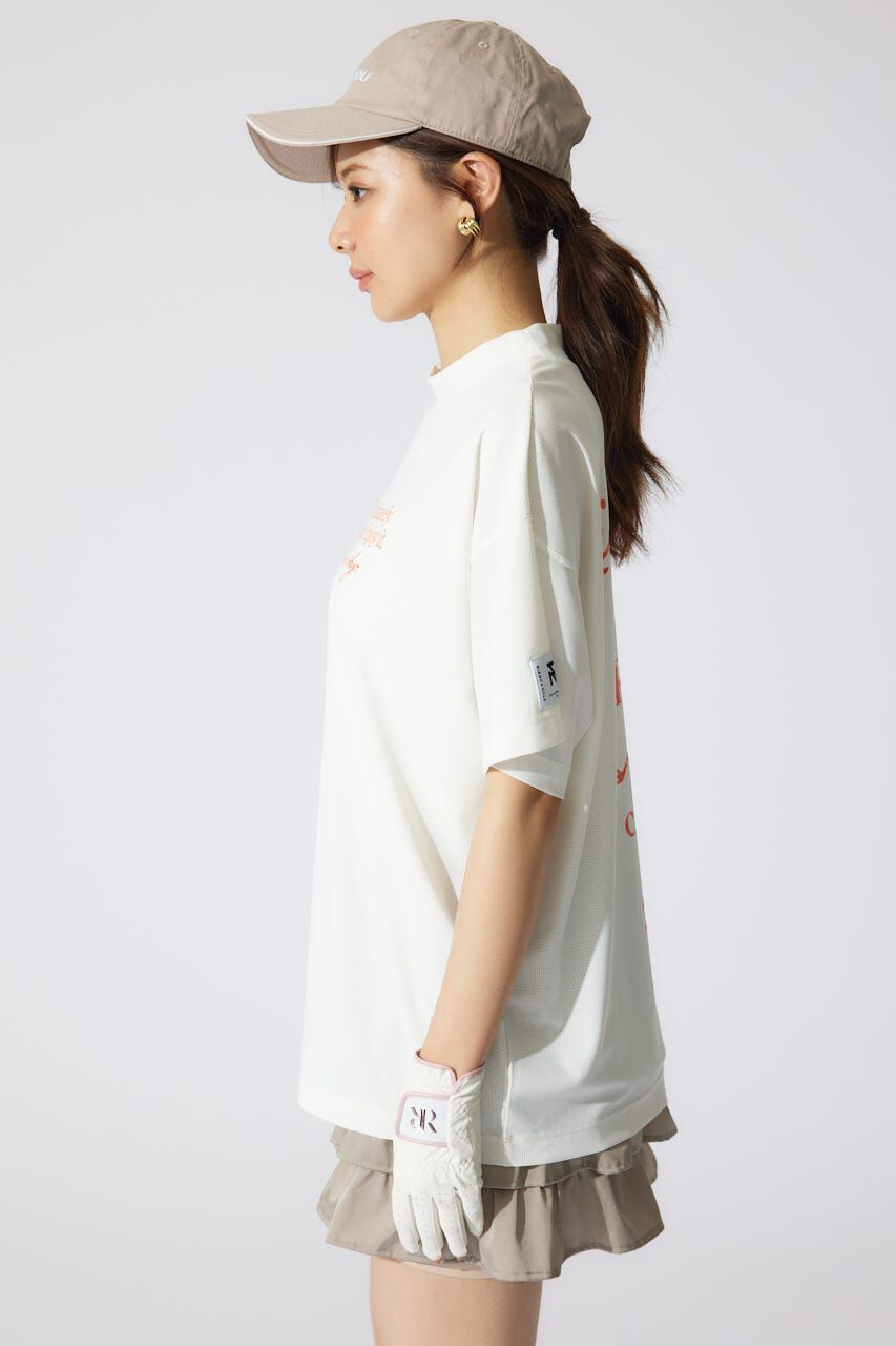 rienda「ロゴプリントルーズTシャツ」|シャツ・ブラウス|