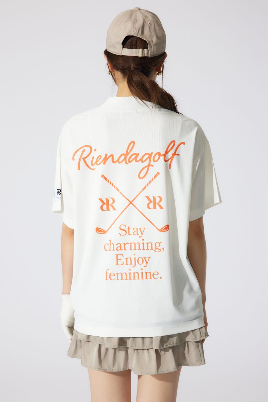 rienda「ロゴプリントルーズTシャツ」|シャツ・ブラウス|