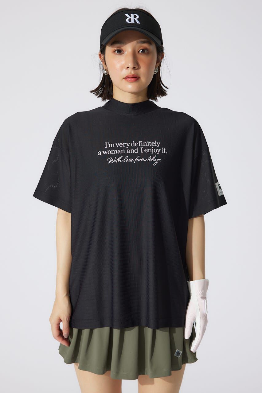 rienda「ロゴプリントルーズTシャツ」|シャツ・ブラウス|