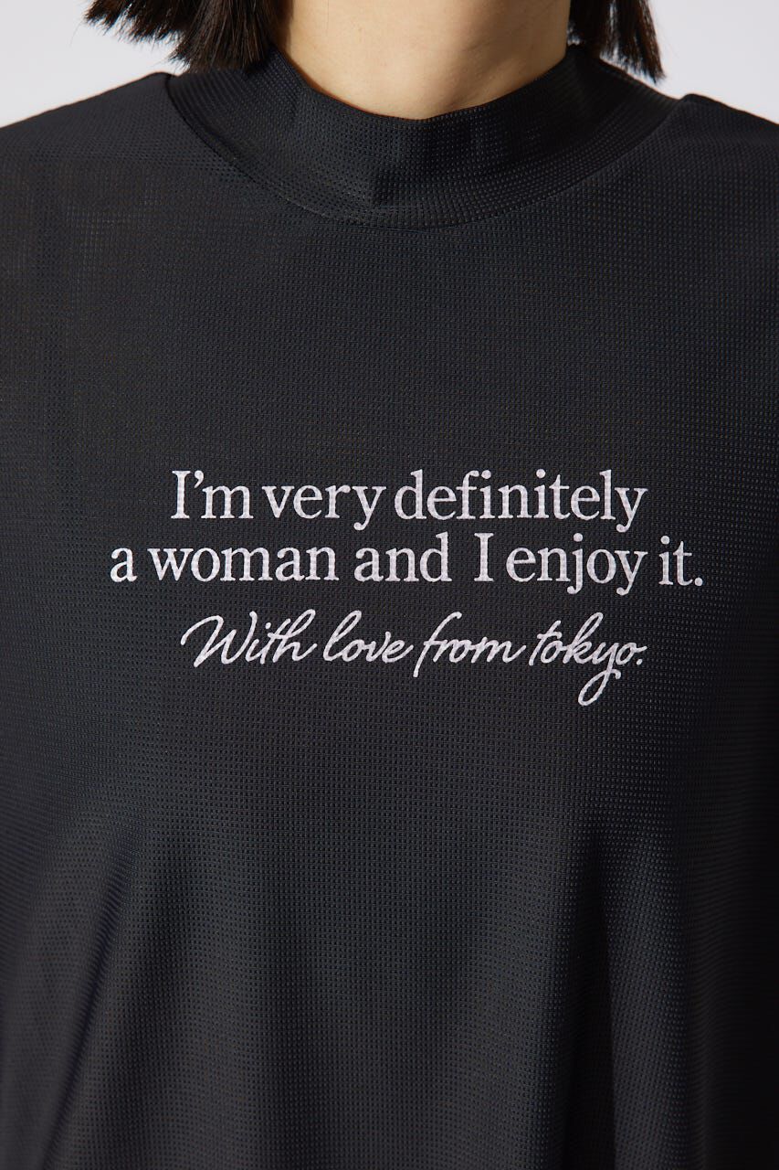 rienda「ロゴプリントルーズTシャツ」|シャツ・ブラウス|