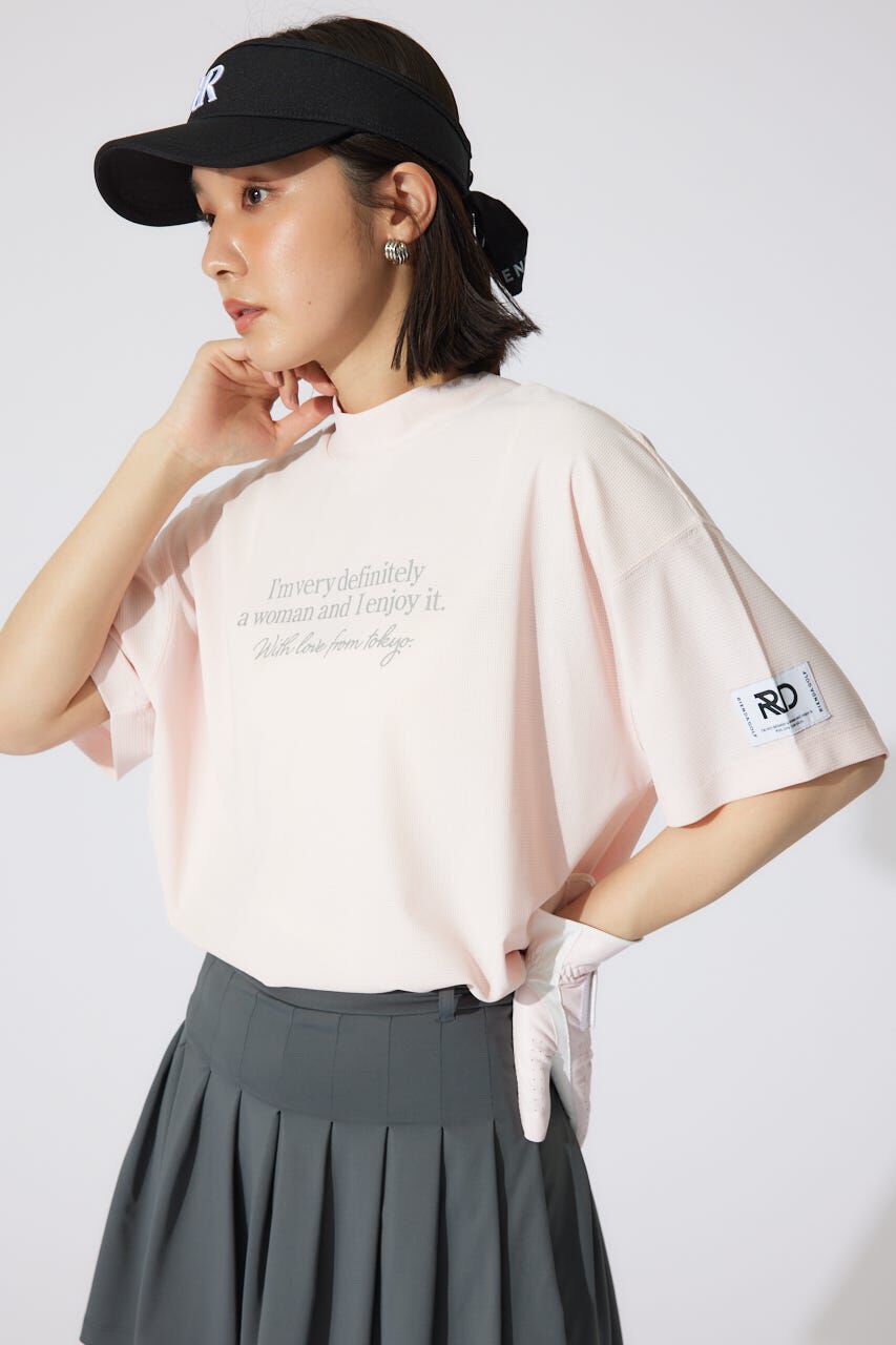 rienda「ロゴプリントルーズTシャツ」|シャツ・ブラウス|