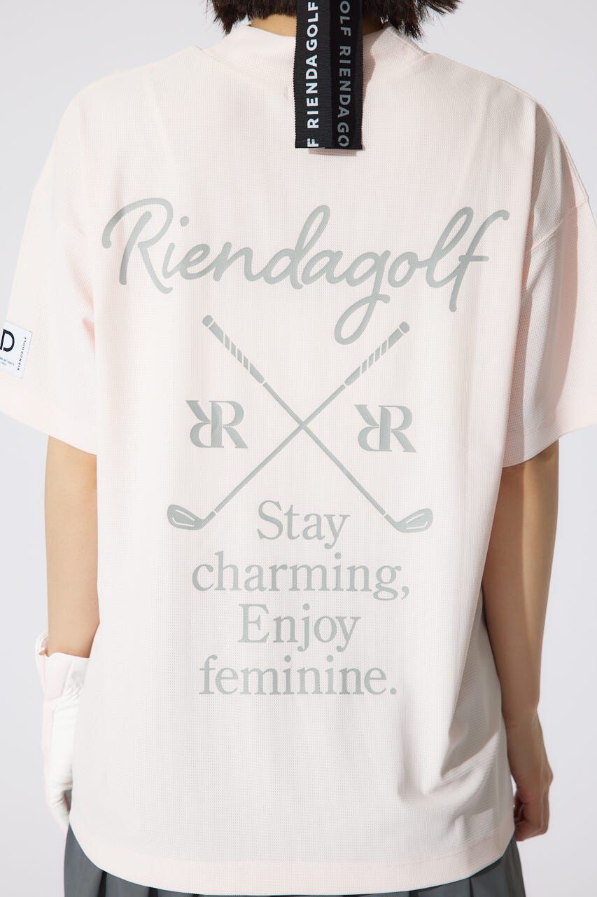 rienda「ロゴプリントルーズTシャツ」|シャツ・ブラウス|