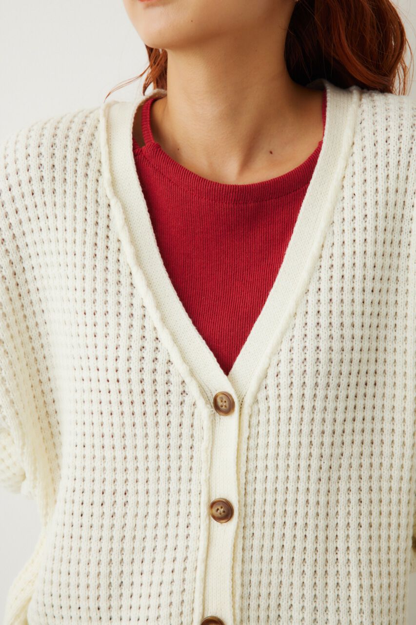 RODEO CROWNS「ワッフルルーズニットカーディガン」|カーディガン|