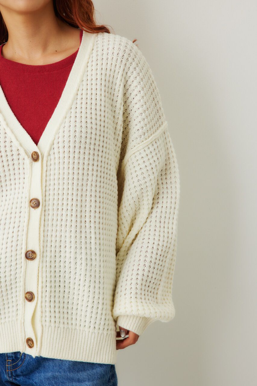 RODEO CROWNS「ワッフルルーズニットカーディガン」|カーディガン|