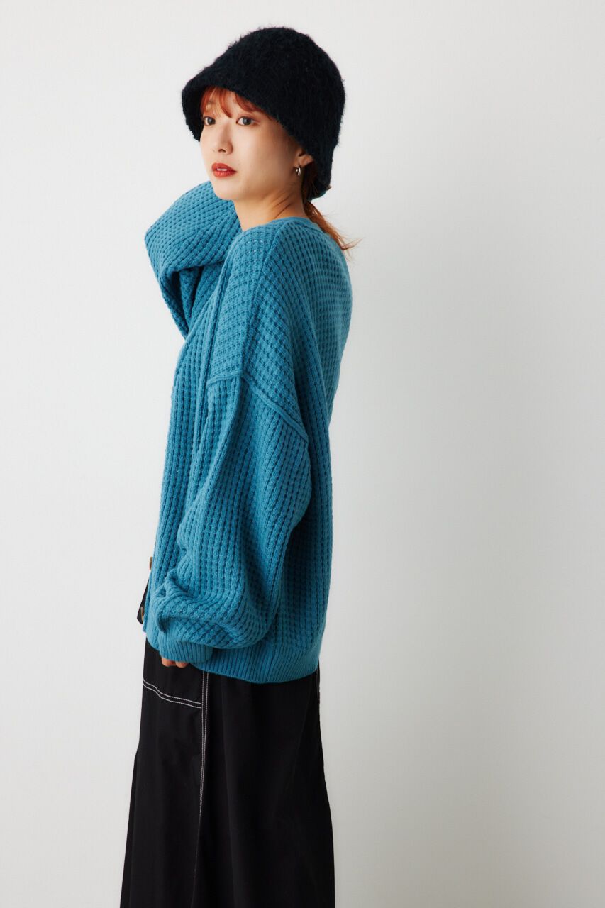 RODEO CROWNS「ワッフルルーズニットカーディガン」|カーディガン|