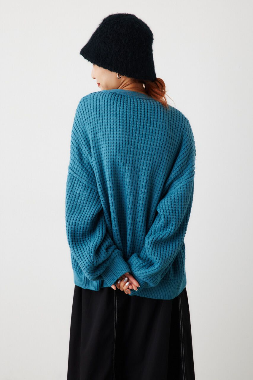 RODEO CROWNS「ワッフルルーズニットカーディガン」|カーディガン|