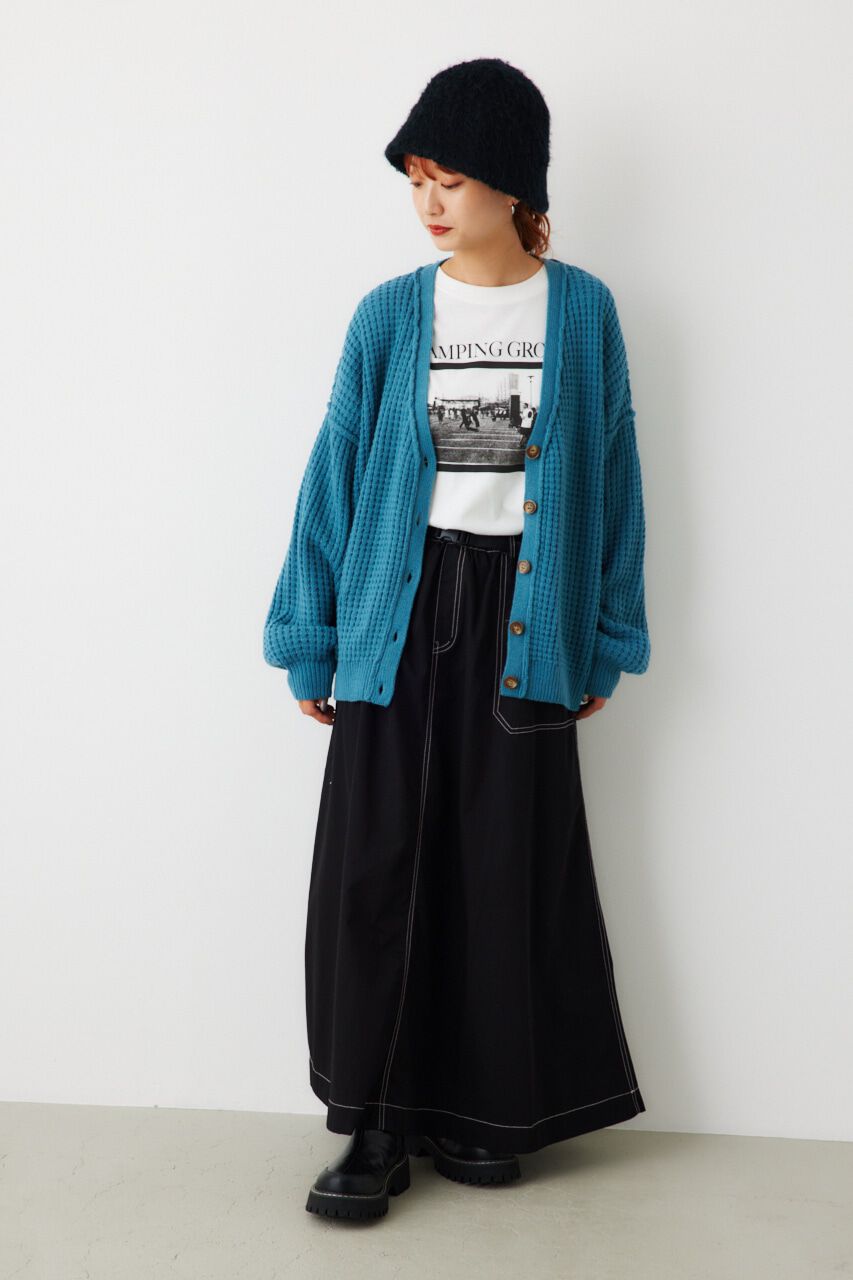 RODEO CROWNS「ワッフルルーズニットカーディガン」|カーディガン|