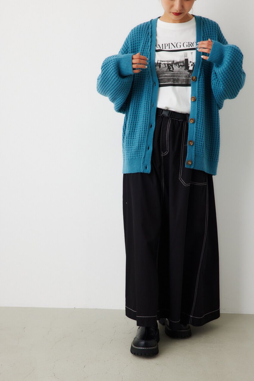 RODEO CROWNS「ワッフルルーズニットカーディガン」|カーディガン|