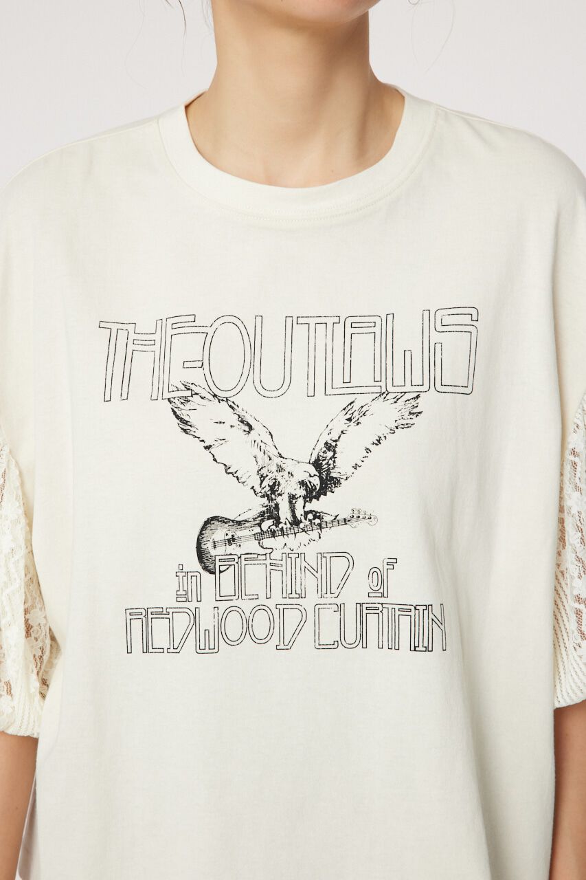 RODEO CROWNS「レーススリーブトップス」|Tシャツ・カットソー|