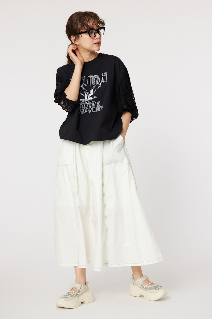 RODEO CROWNS「レーススリーブトップス」|Tシャツ・カットソー|