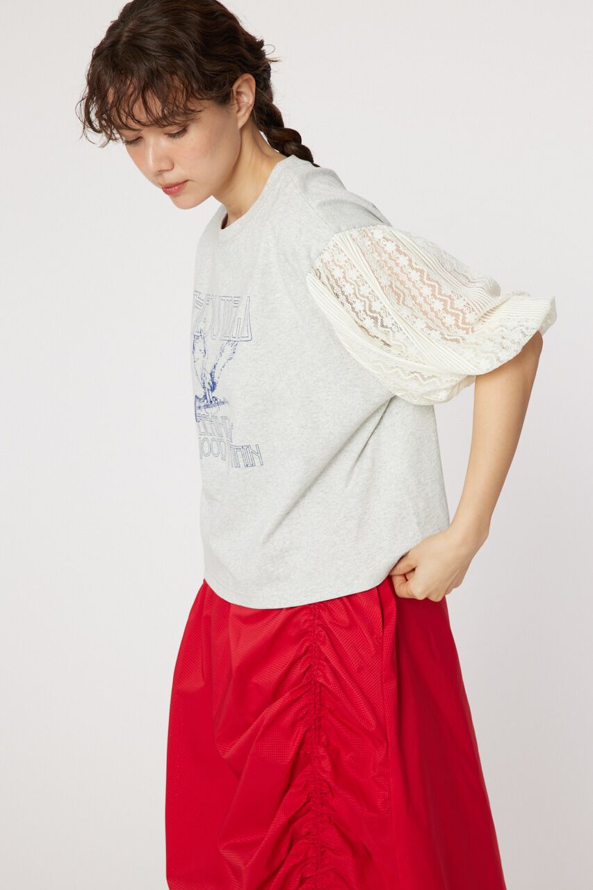 RODEO CROWNS「レーススリーブトップス」|Tシャツ・カットソー|