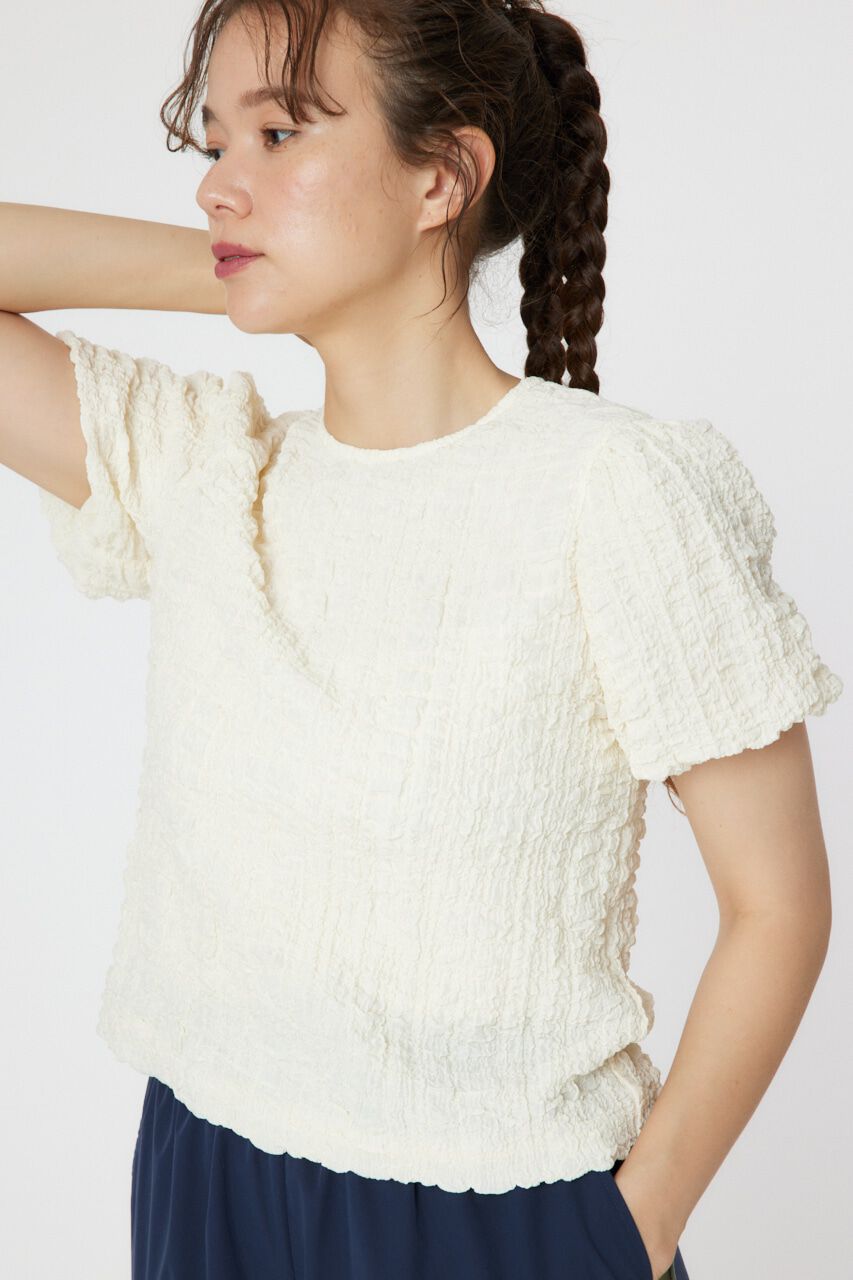 RODEO CROWNS「ワッシャーボリュームトップス」|シャツ・ブラウス|WHT