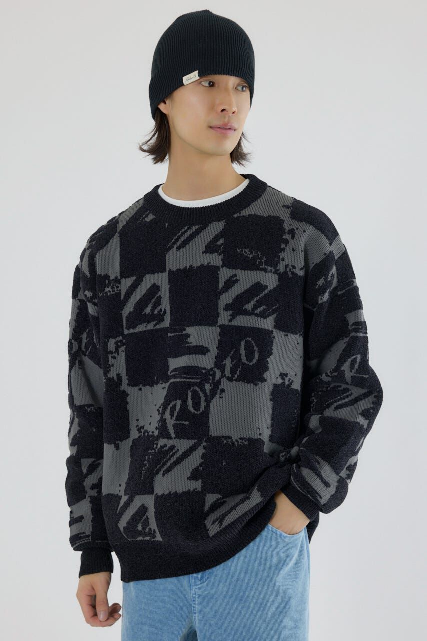 RODEO CROWNS「ブロークンチェックニット」|ニット・セーター|