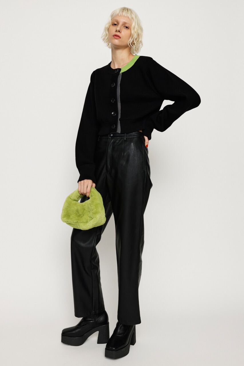 SLY「BI COLOR CROPPED カーディガン」|カーディガン|