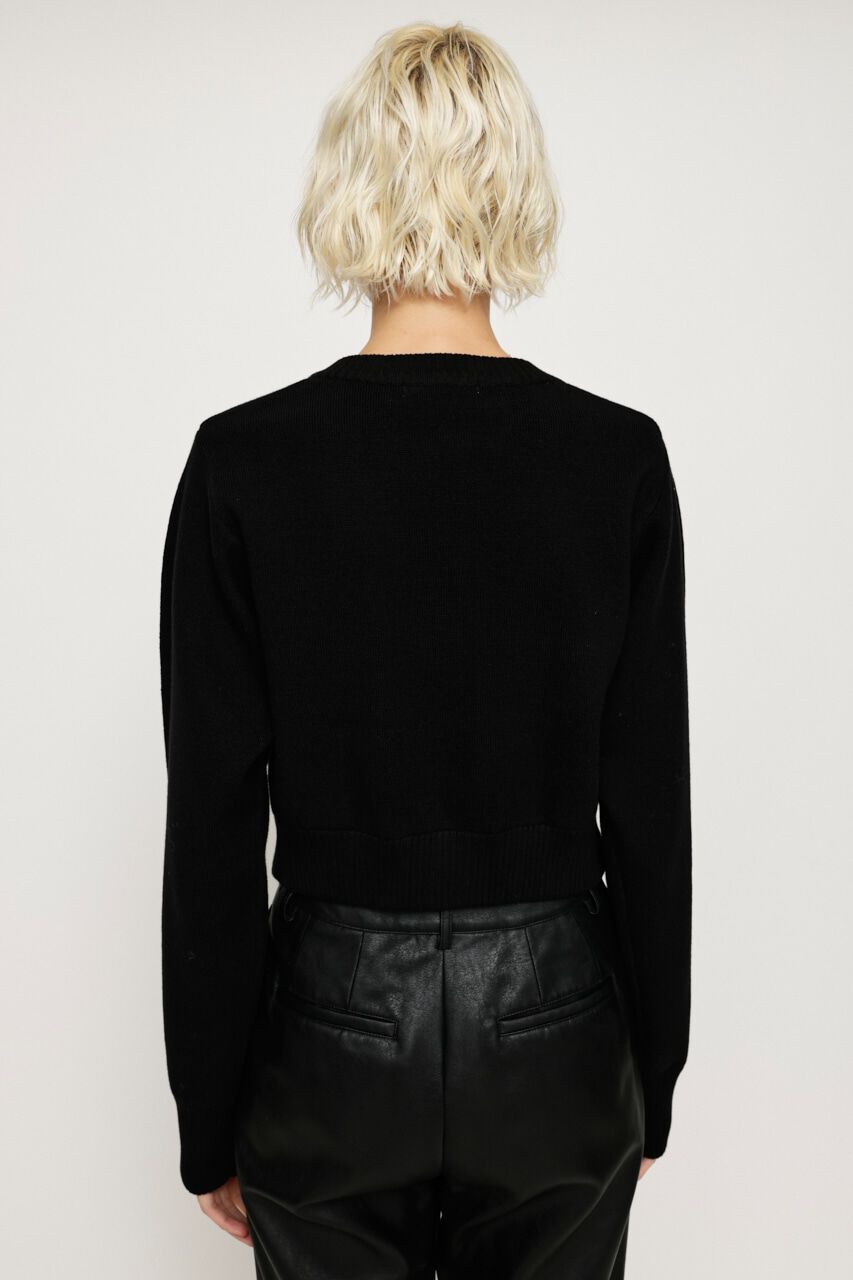 SLY「BI COLOR CROPPED カーディガン」|カーディガン|