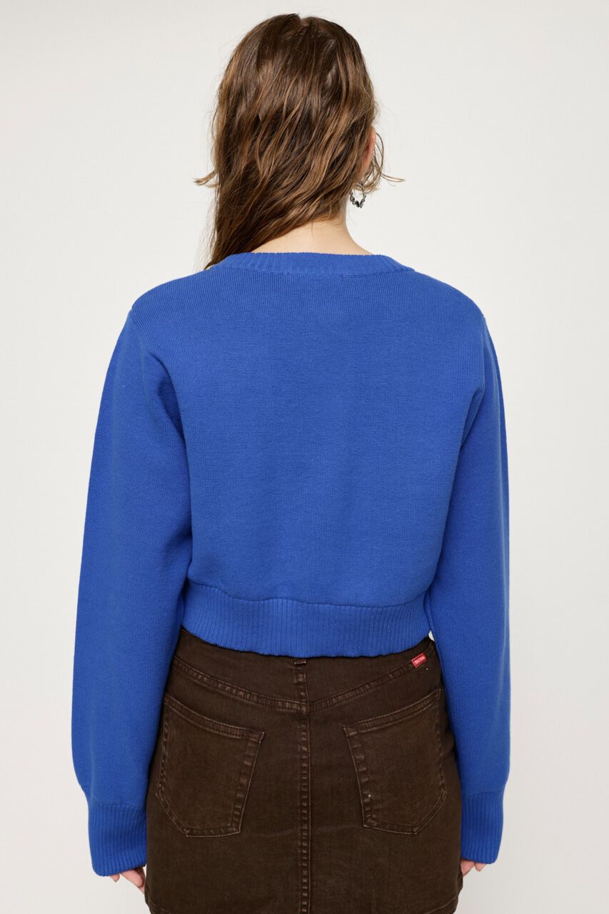 SLY「BI COLOR CROPPED カーディガン」|カーディガン|