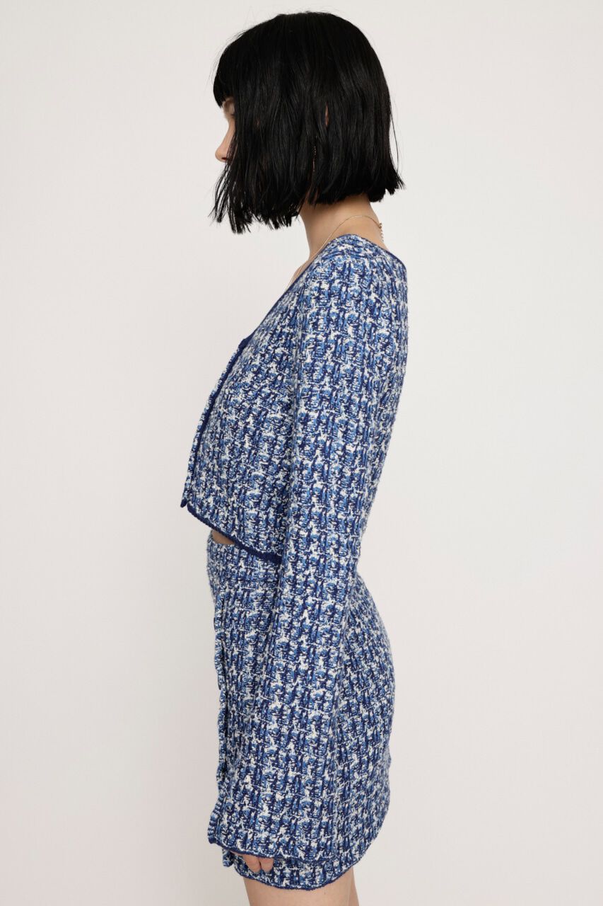 SLY「TWEED KNIT カーディガン」|カーディガン|