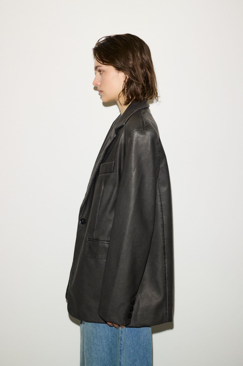 SLY「F／LEATHER BOXY ジャケット」|その他|