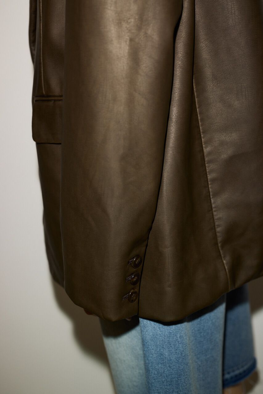 SLY「F／LEATHER BOXY ジャケット」|その他|