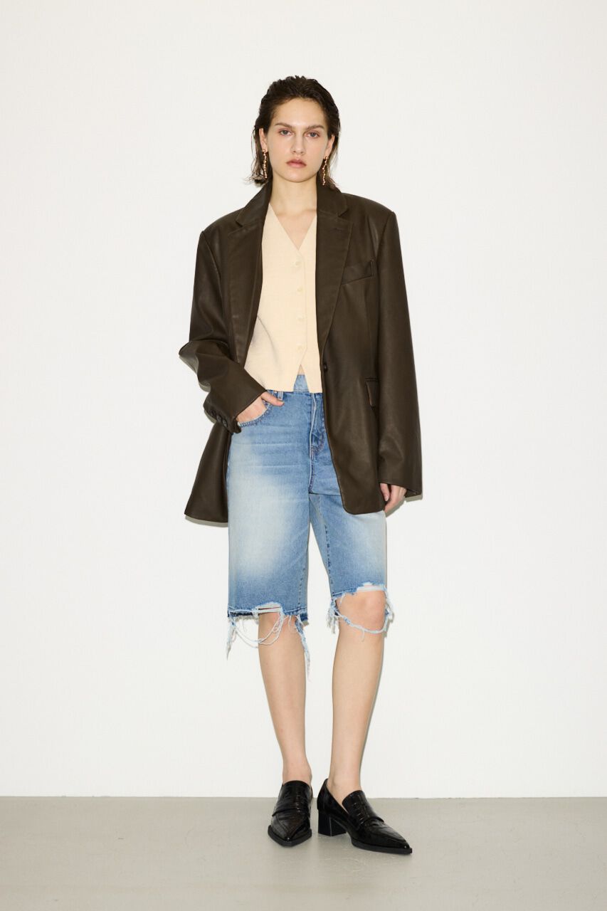 SLY「F／LEATHER BOXY ジャケット」|その他|