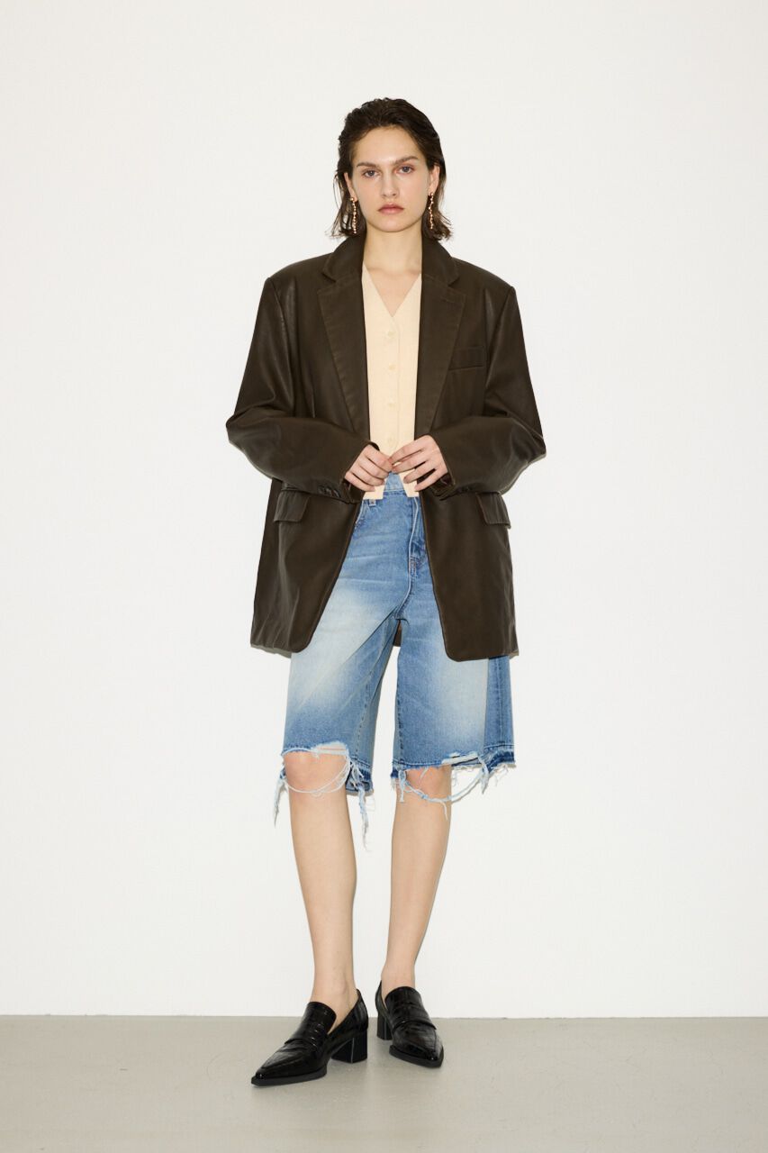 SLY「F／LEATHER BOXY ジャケット」|その他|