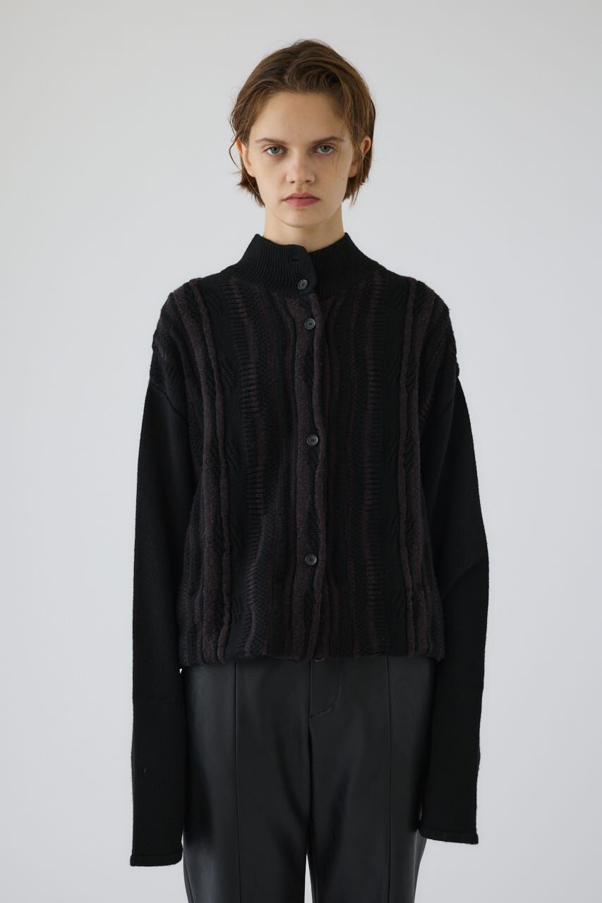 RIM.ARK 「Different surfaces knit CD」|カーディガン|