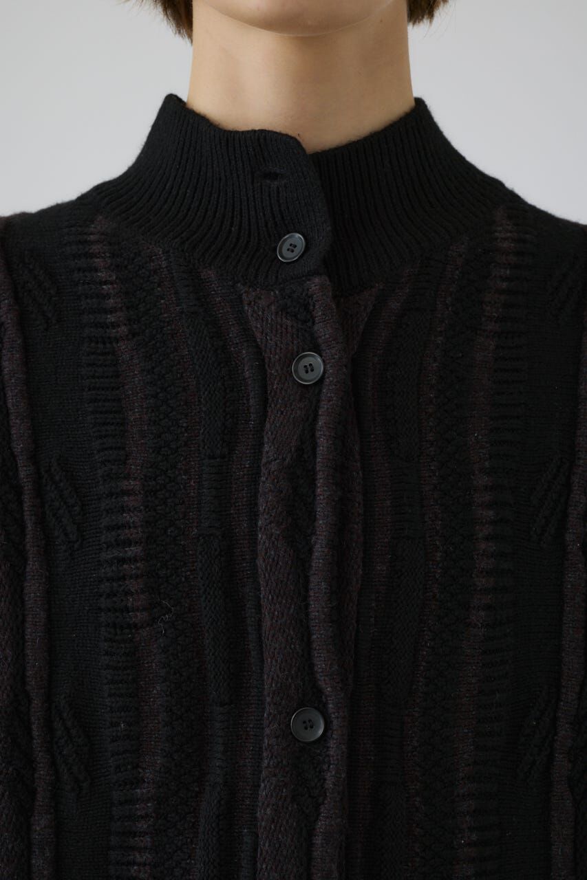 RIM.ARK 「Different surfaces knit CD」|カーディガン|