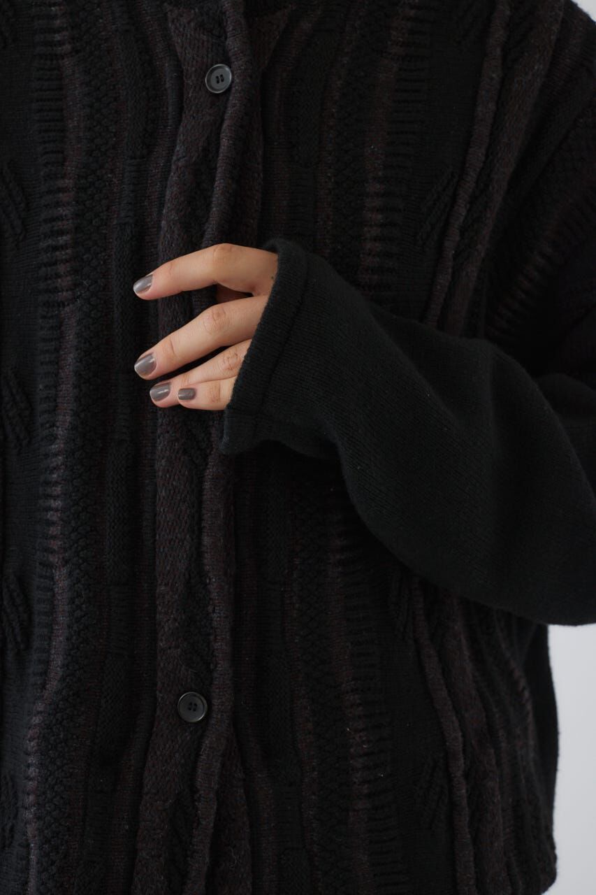 RIM.ARK 「Different surfaces knit CD」|カーディガン|