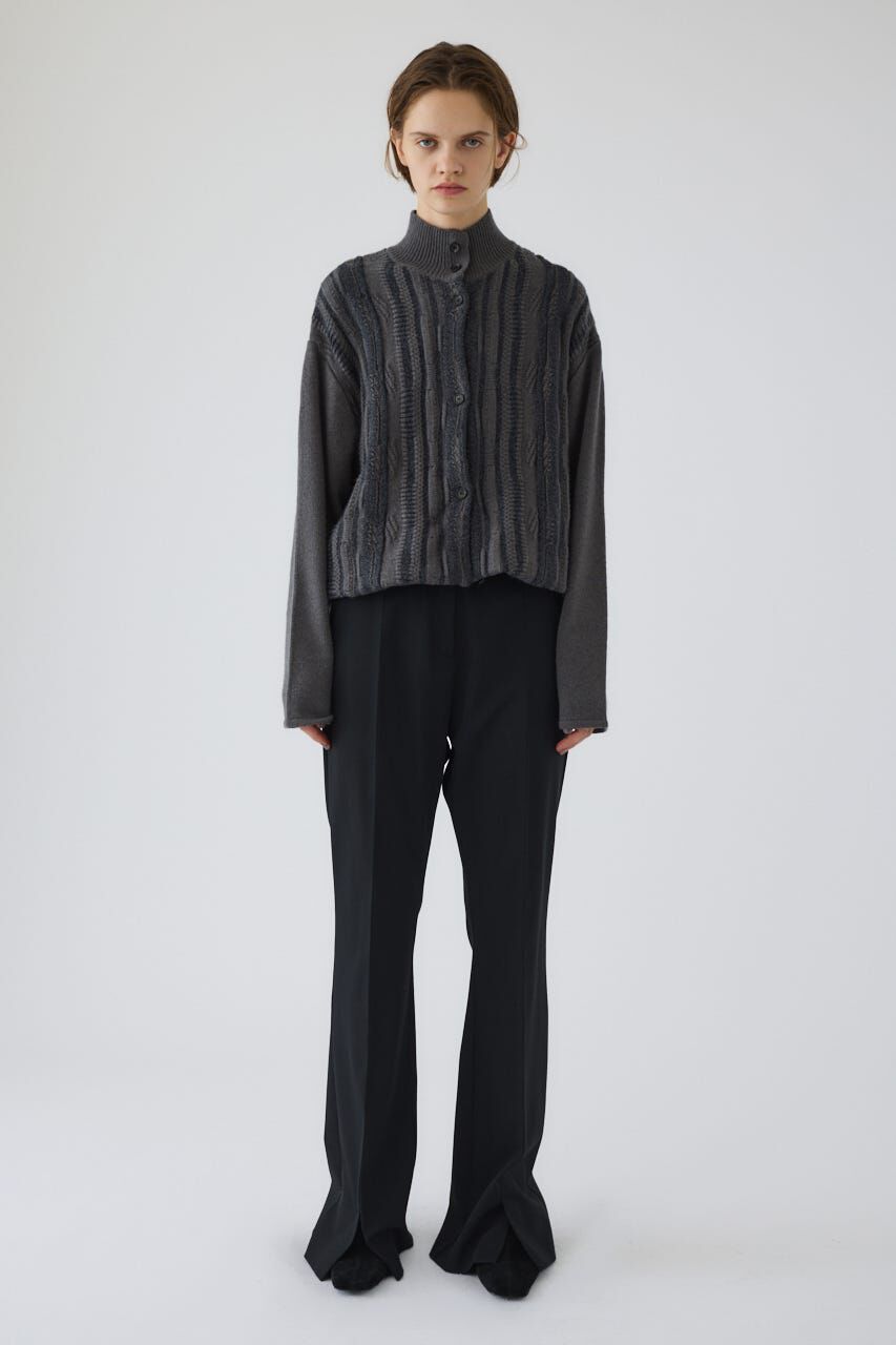 RIM.ARK 「Different surfaces knit CD」|カーディガン|GRY