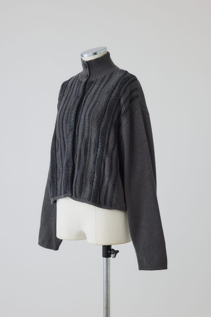 RIM.ARK 「Different surfaces knit CD」|カーディガン|