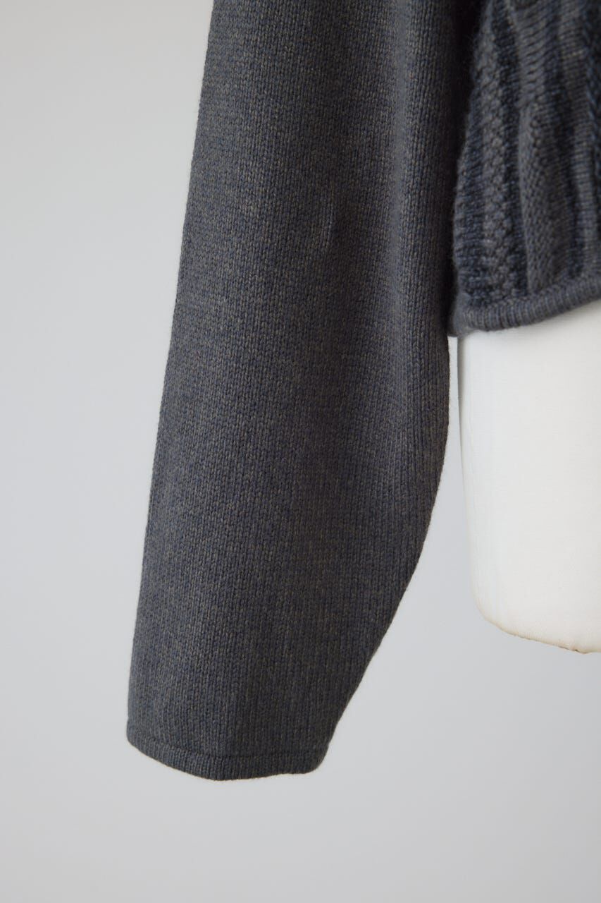 RIM.ARK 「Different surfaces knit CD」|カーディガン|