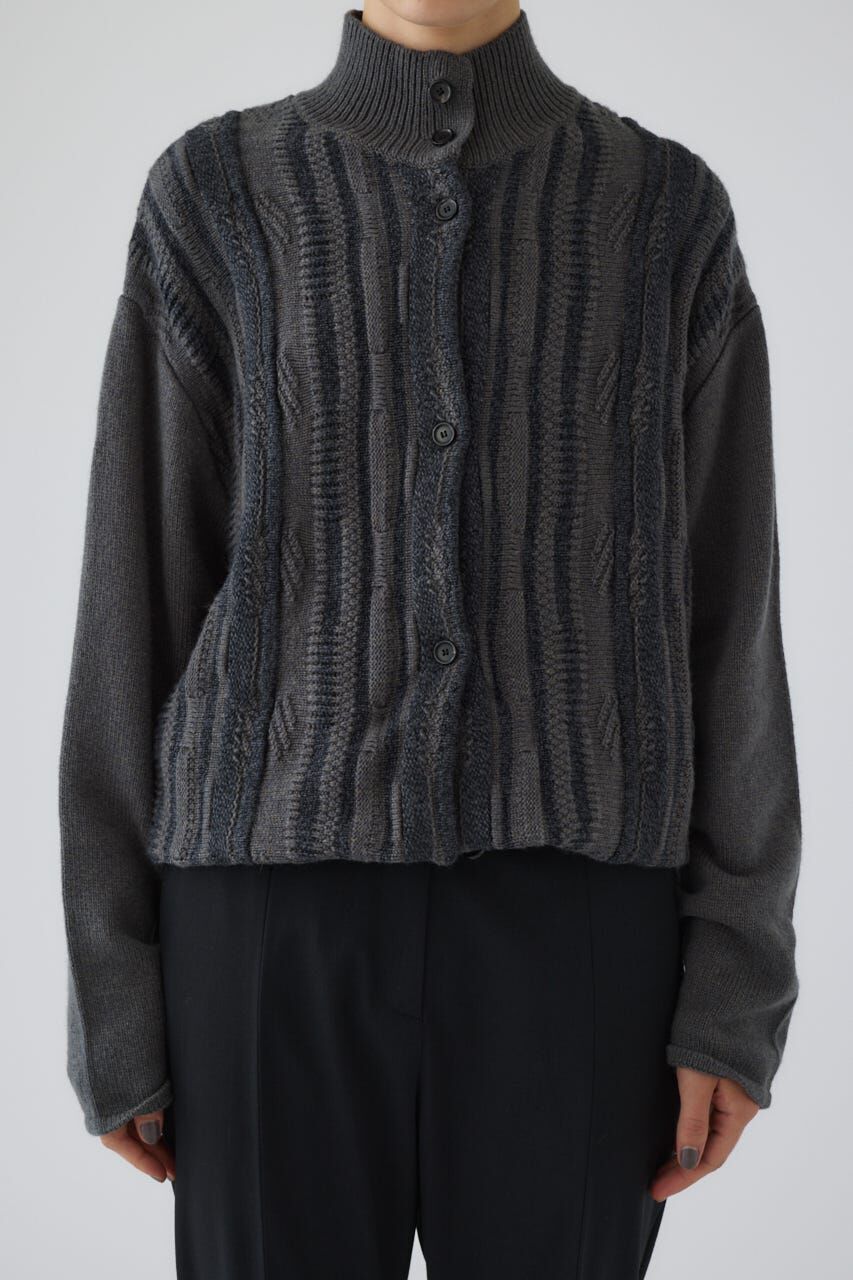 RIM.ARK 「Different surfaces knit CD」|カーディガン|