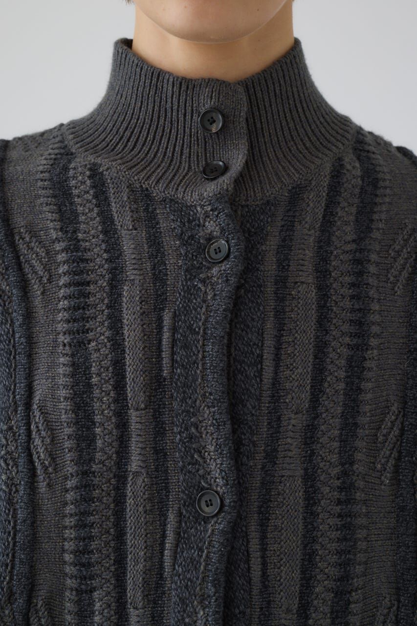 RIM.ARK 「Different surfaces knit CD」|カーディガン|