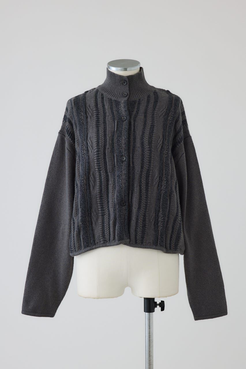 RIM.ARK 「Different surfaces knit CD」|カーディガン|