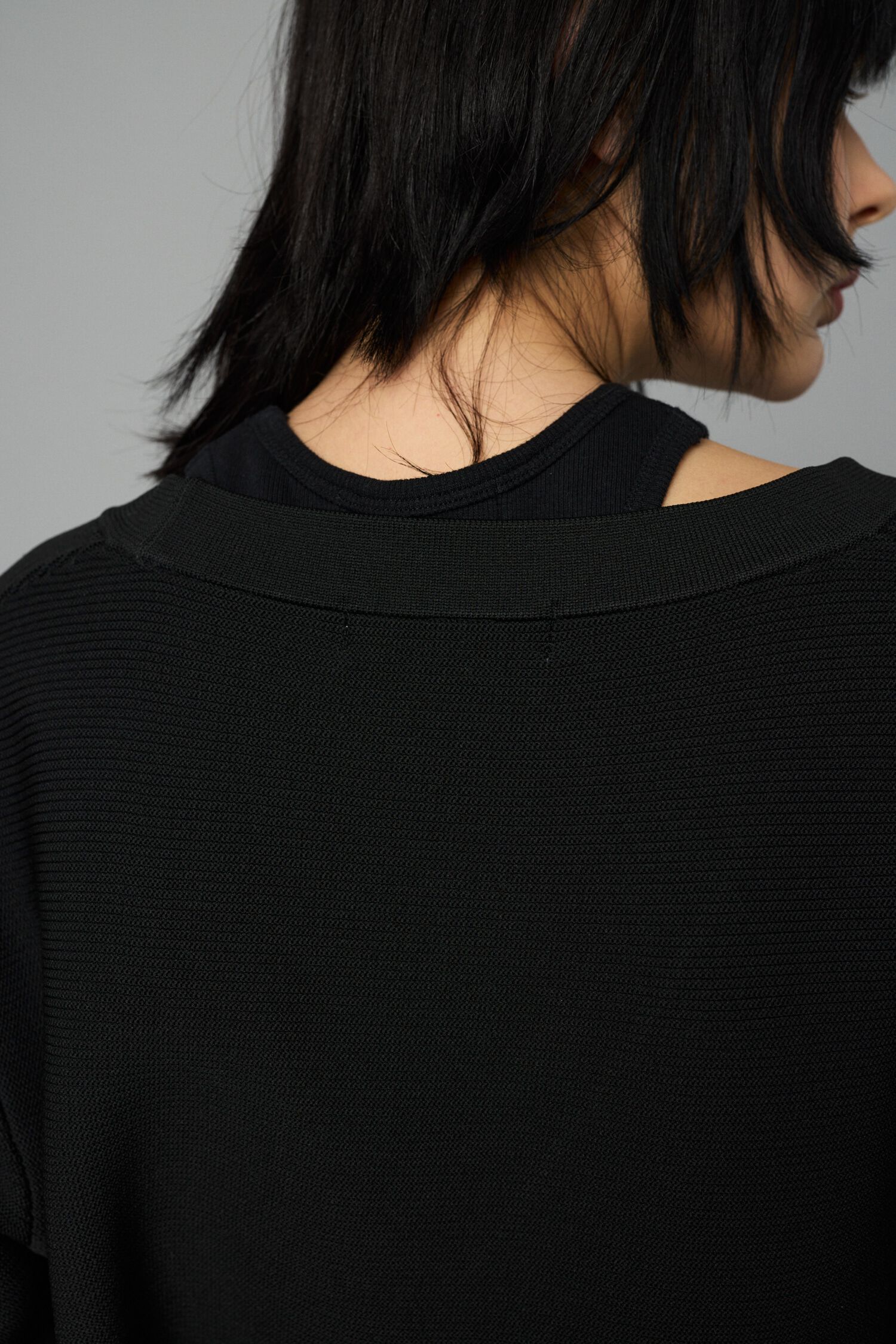 HeRIN.CYE「Jersey frill cardigan」|カーディガン|