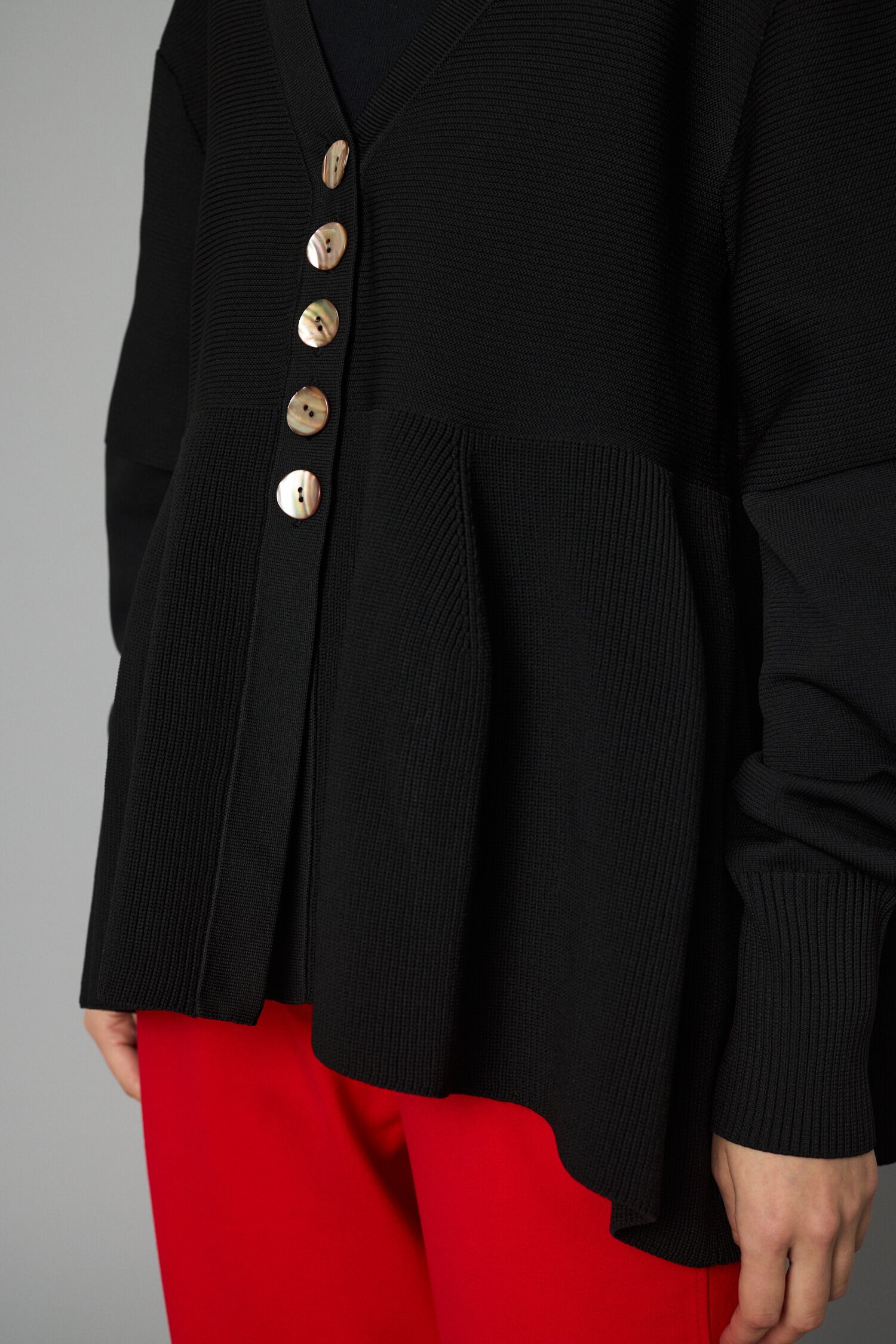 HeRIN.CYE「Jersey frill cardigan」|カーディガン|