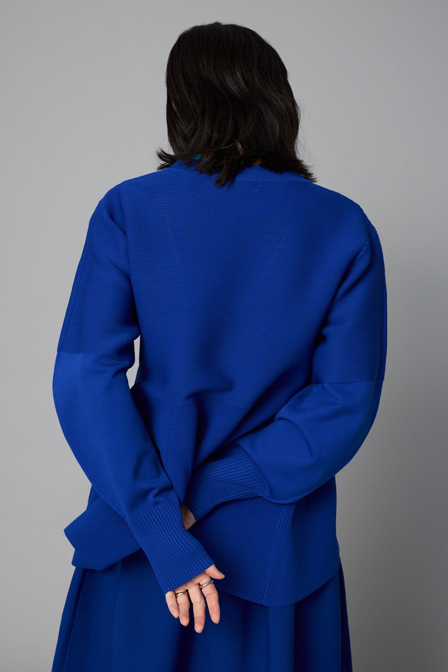 HeRIN.CYE「Jersey frill cardigan」|カーディガン|