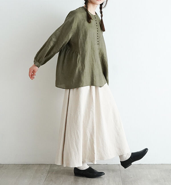 オオカミとフクロウ「オオカミと窓辺の小さな灯り&ldquo;長袖&rdquo;」|シャツ・ブラウス|