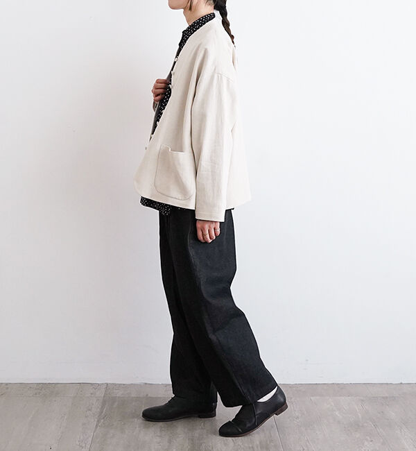 オオカミとフクロウ「オオカミとはじまりの季節に」|ノーカラージャケット|