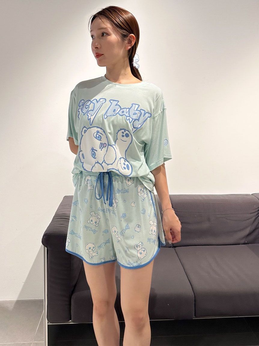 SNIDEL HOME「【icy baby】【接触冷感】Ｔシャツセットアップ」|ルームウェア|