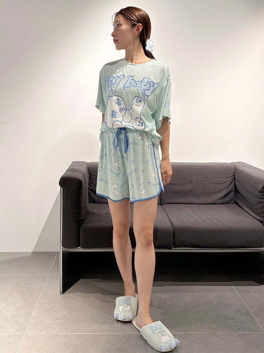 SNIDEL HOME「【icy baby】【接触冷感】Ｔシャツセットアップ」|ルームウェア|