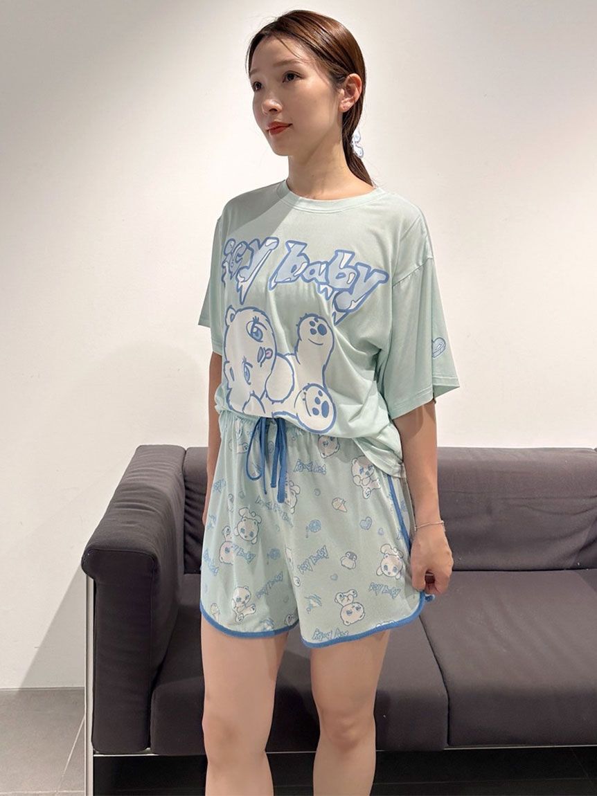 SNIDEL HOME「【icy baby】【接触冷感】Ｔシャツセットアップ」|ルームウェア|