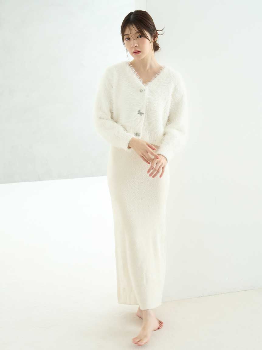 SNIDEL HOME「【NEW YEAR'S SPECIAL ITEM】シャギーカーディガン&times;ワンピースセット」|ルームウェア|