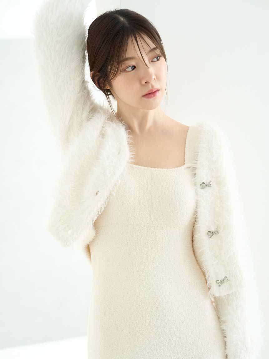 SNIDEL HOME「【NEW YEAR'S SPECIAL ITEM】シャギーカーディガン&times;ワンピースセット」|ルームウェア|