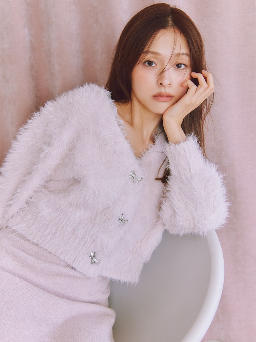 SNIDEL HOME「【NEW YEAR'S SPECIAL ITEM】シャギーカーディガン&times;ワンピースセット」|ルームウェア|