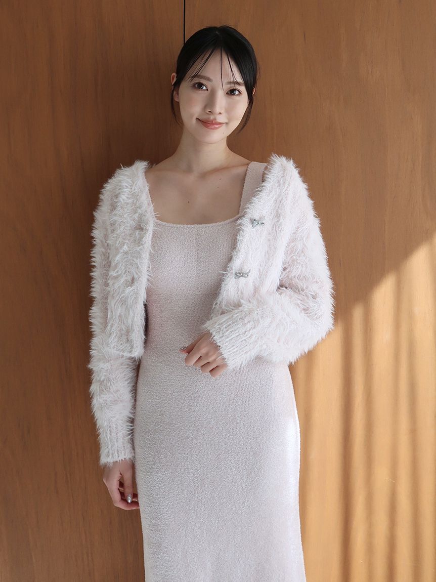 SNIDEL HOME「【NEW YEAR'S SPECIAL ITEM】シャギーカーディガン&times;ワンピースセット」|ルームウェア|