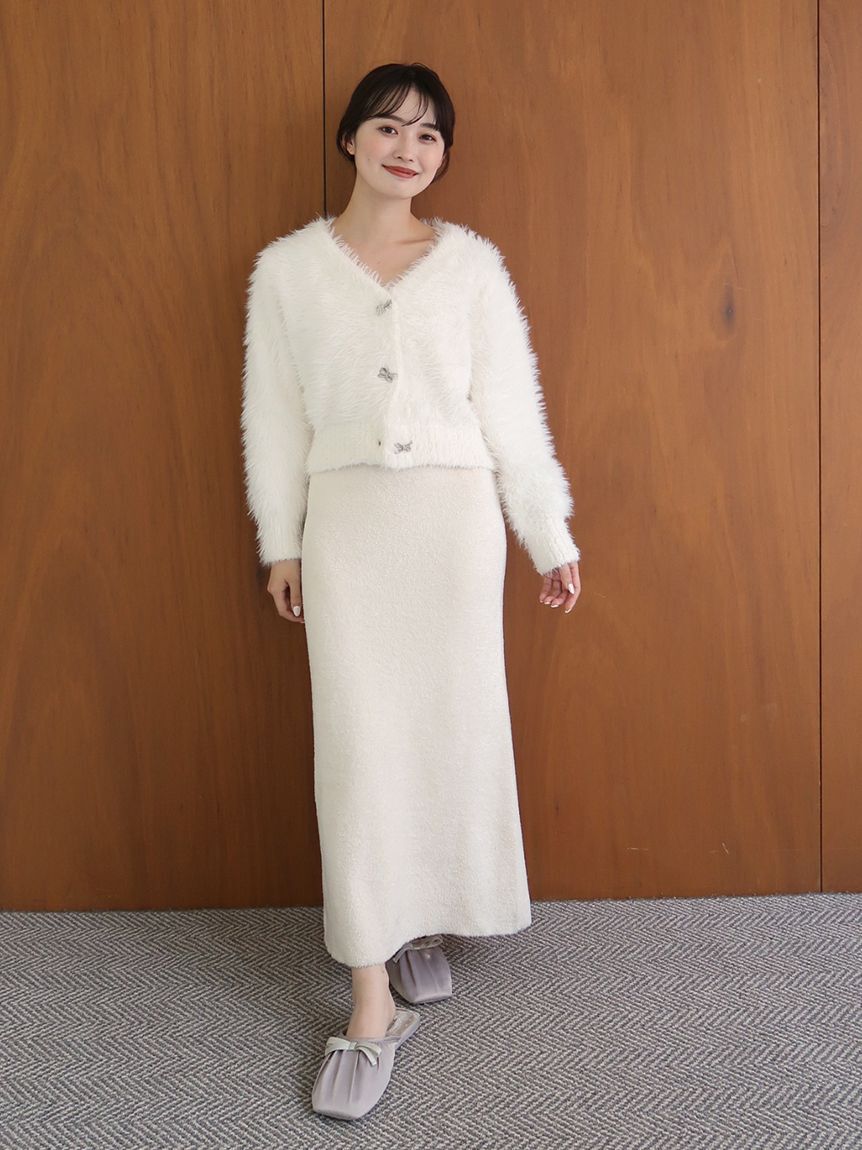 SNIDEL HOME「【NEW YEAR'S SPECIAL ITEM】シャギーカーディガン&times;ワンピースセット」|ルームウェア|